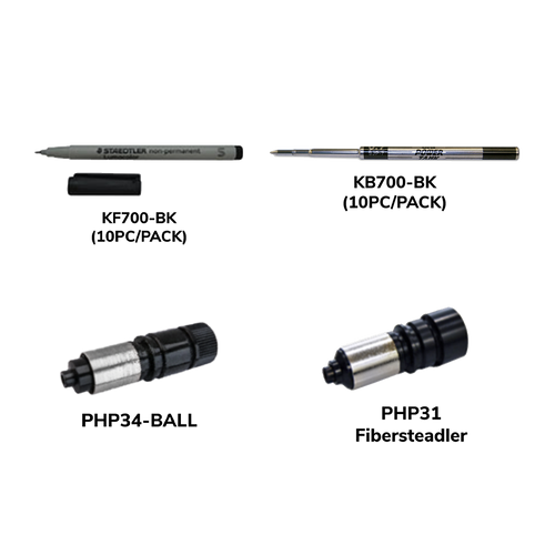 Accessories - Graphtec Fiber and Ball-Point Pen Refills & Holders